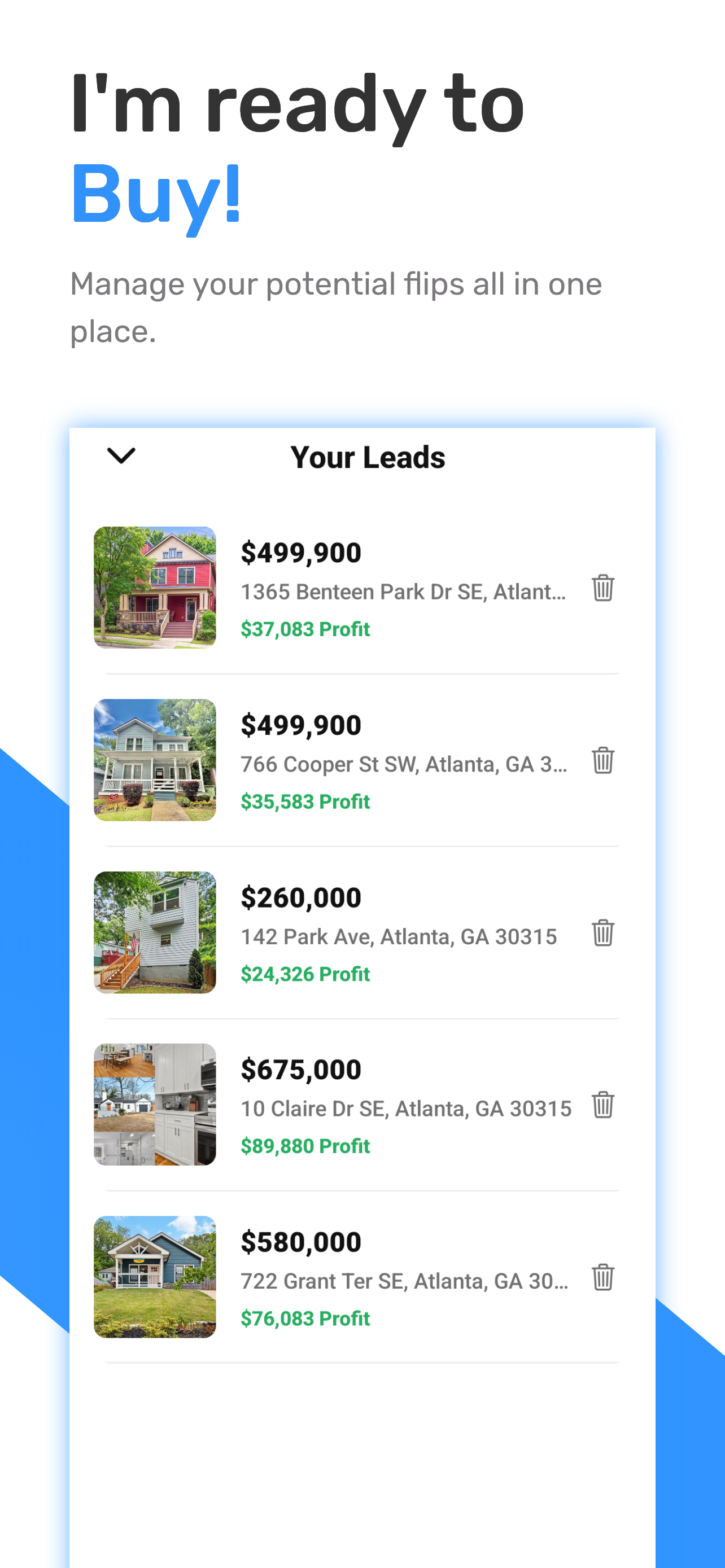 Manage leads